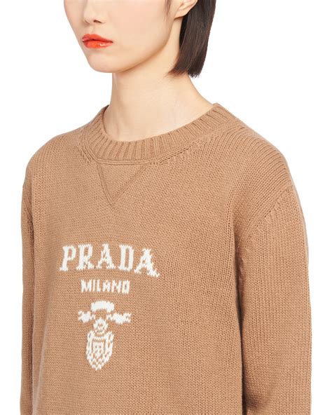 maglione di prada|Maglione In Lana Cashmere Cammello .